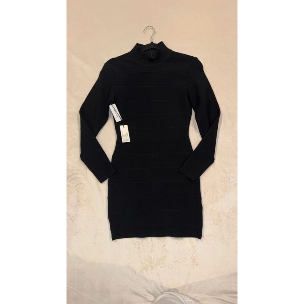 Aritzia NWT! Bandage Erickson Black Fitted Mini Dress +Size M-